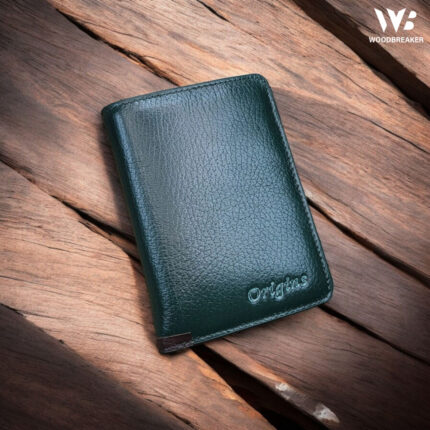 Original Leather Twin Part Wallet - Green